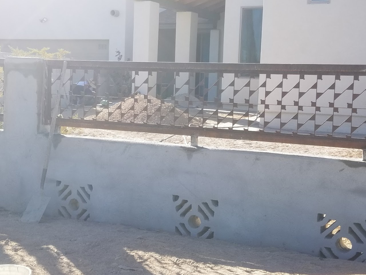 Juarez Moore Block Fence Co project